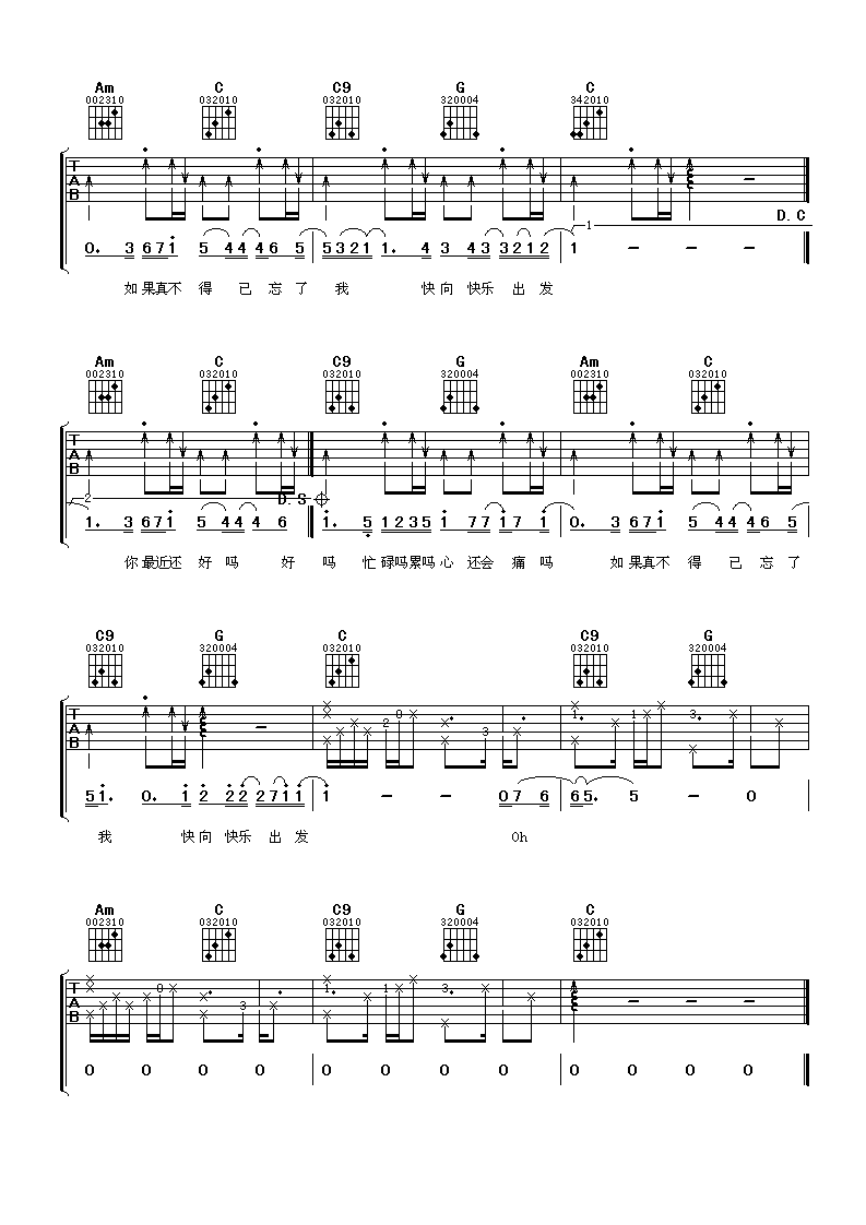 你最近还好吗吉他谱-3