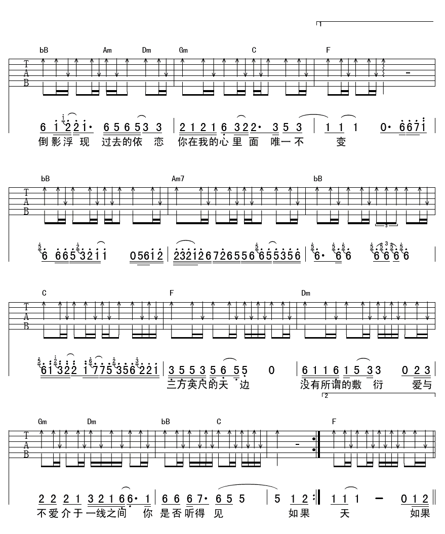 爱你的最后一天吉他谱-3
