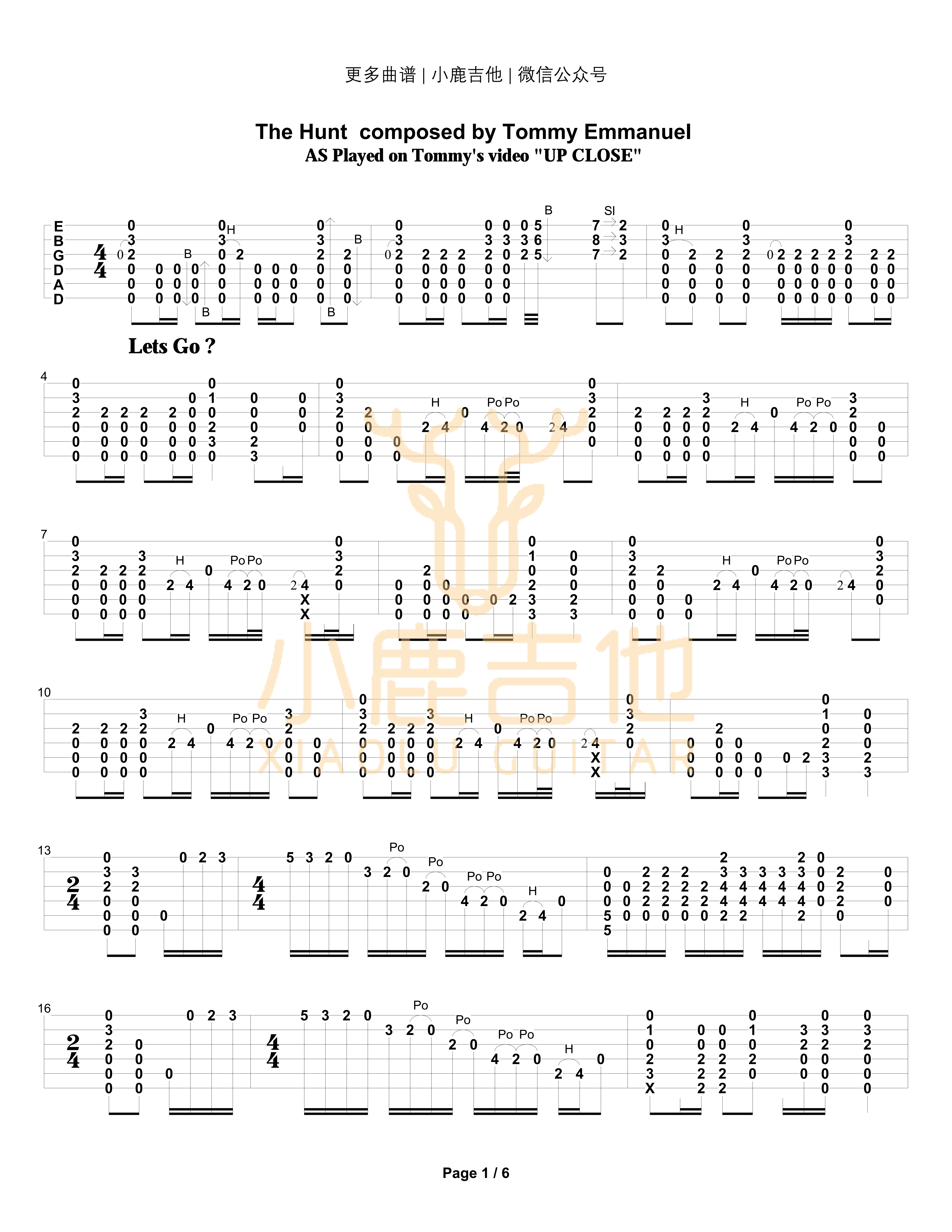 the-hunt-from-up-close吉他谱-1